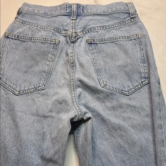 AGOLDE Criss Cross Upsized Jean Relaxed Straight Leg Light Wash - Picture 4 of 6